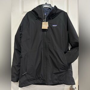 Patagonia Women's L Large Black 3-in-1 Powder Town Jacket Ski Snowboard NWT